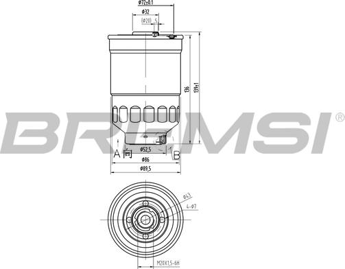 Bremsi FE0797 - Filtre à carburant cwaw.fr