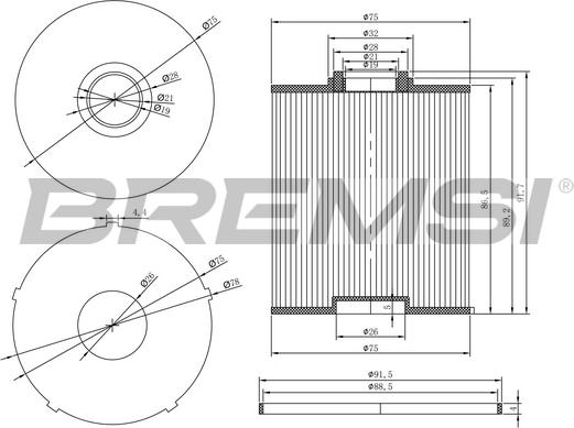 Bremsi FE0769 - Filtre à carburant cwaw.fr