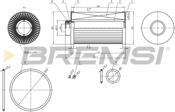 Bremsi FE0763 - Filtre à carburant cwaw.fr