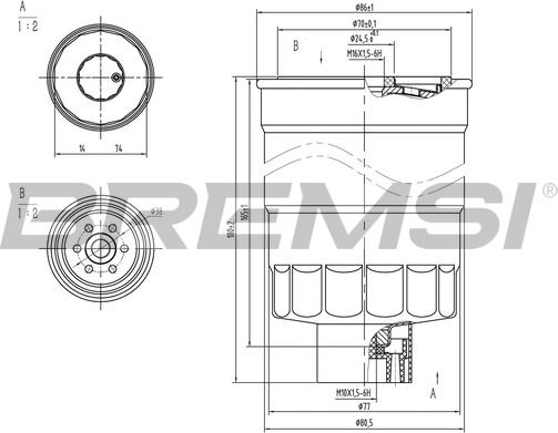 Bremsi FE0789 - Filtre à carburant cwaw.fr