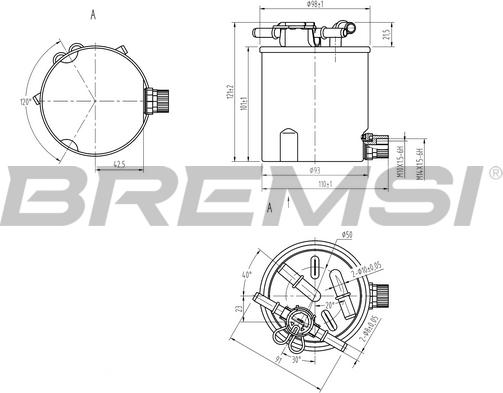 Bremsi FE0783 - Filtre à carburant cwaw.fr