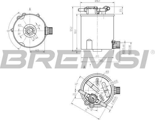 Bremsi FE0782 - Filtre à carburant cwaw.fr