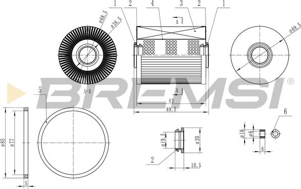 Bremsi FE0770 - Filtre à carburant cwaw.fr