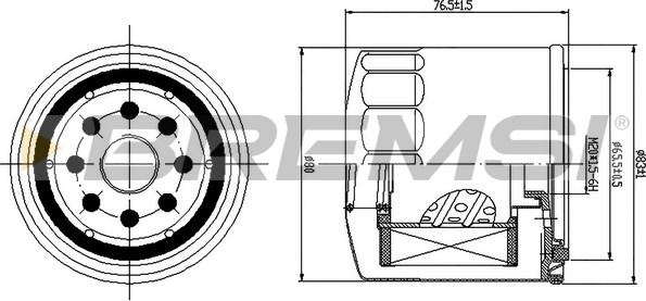 Bremsi FE1498 - Filtre à carburant cwaw.fr