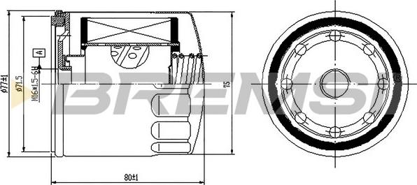 Bremsi FE1497 - Filtre à carburant cwaw.fr