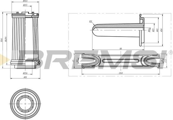 Bremsi FE1435 - Filtre d'urée cwaw.fr