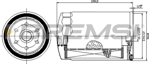 Bremsi FE1509 - Filtre à carburant cwaw.fr