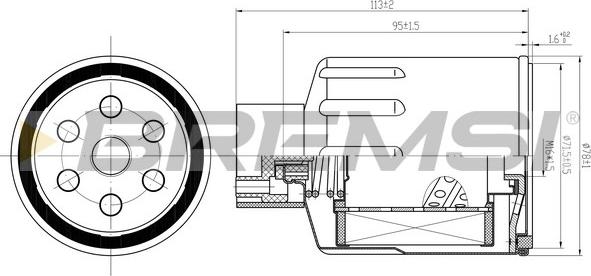 Bremsi FE1500 - Filtre à carburant cwaw.fr