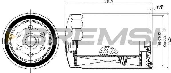 Bremsi FE1508 - Filtre à carburant cwaw.fr