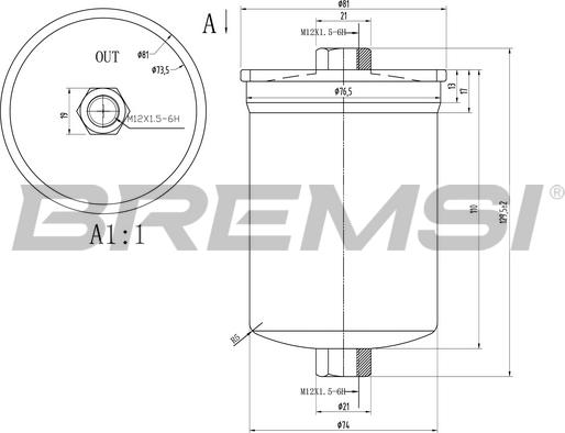 Bremsi FE1519 - Filtre à carburant cwaw.fr