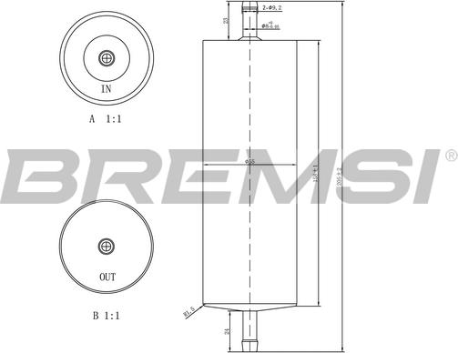 Bremsi FE1520 - Filtre à carburant cwaw.fr