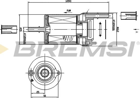 Bremsi FE1018 - Filtre à carburant cwaw.fr