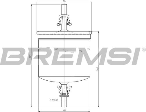 Bremsi FE1891 - Filtre à carburant cwaw.fr