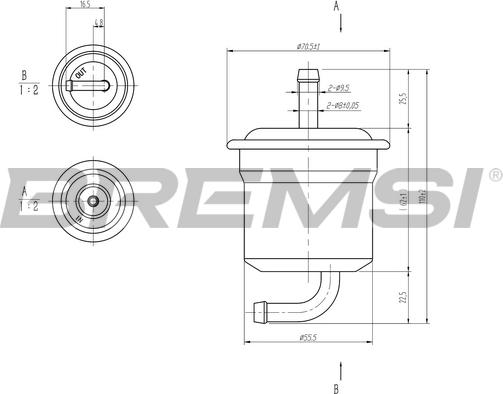 Bremsi FE1892 - Filtre à carburant cwaw.fr