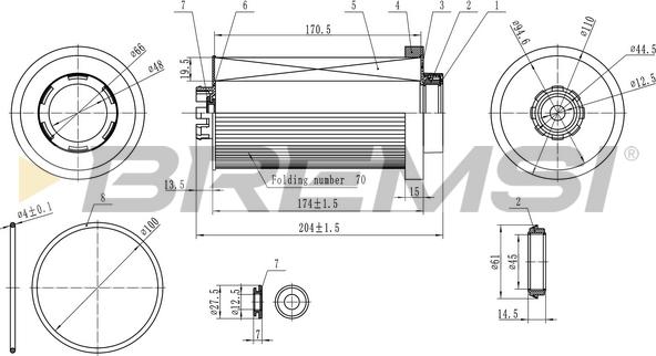 Bremsi FE1848 - Filtre à carburant cwaw.fr