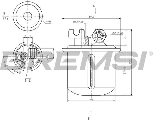 Bremsi FE1883 - Filtre à carburant cwaw.fr