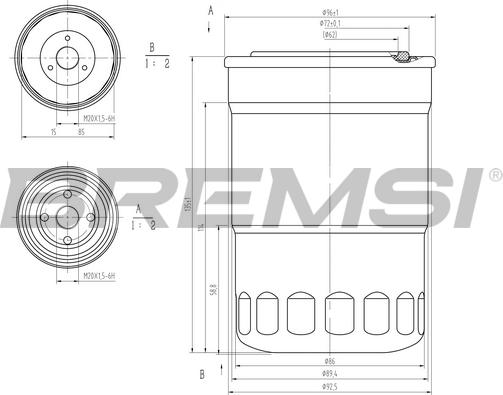 Bremsi FE1315 - Filtre à carburant cwaw.fr