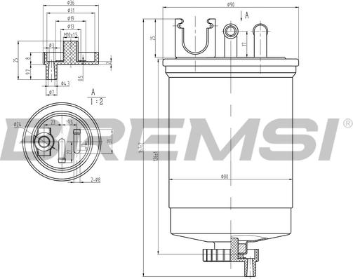 Bremsi FE1310 - Filtre à carburant cwaw.fr