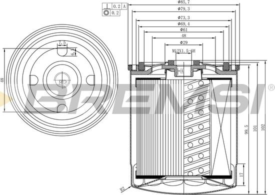 Bremsi FE1312 - Filtre à carburant cwaw.fr