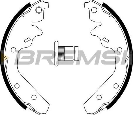 Bremsi GF4519 - Jeu de mâchoires de frein cwaw.fr