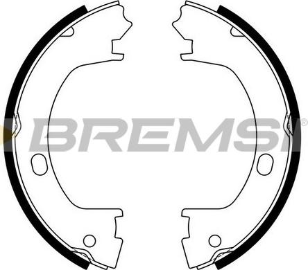 Bremsi GF4643 - Jeu de mâchoires de frein, frein de stationnement cwaw.fr