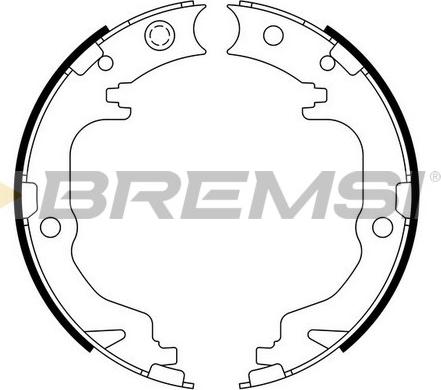 Bremsi GF4886 - Jeu de mâchoires de frein, frein de stationnement cwaw.fr