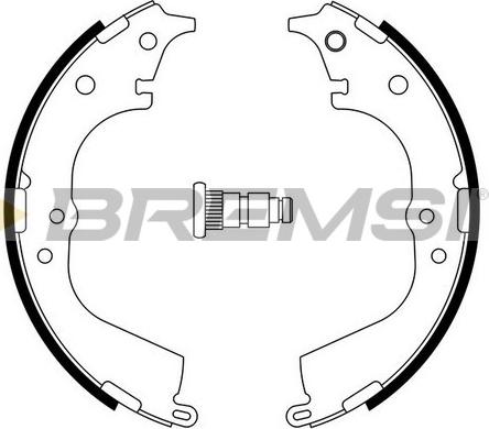 Bremsi GF0941 - Jeu de mâchoires de frein cwaw.fr