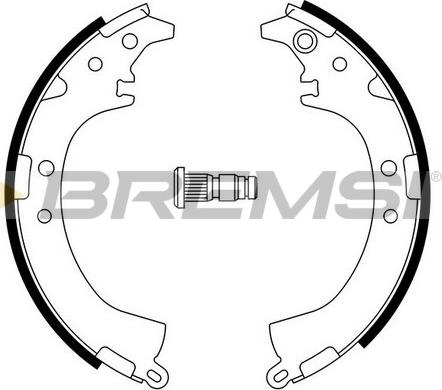 Bremsi GF0948 - Jeu de mâchoires de frein cwaw.fr