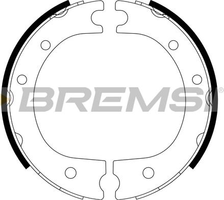 Bremsi GF0963 - Jeu de mâchoires de frein, frein de stationnement cwaw.fr