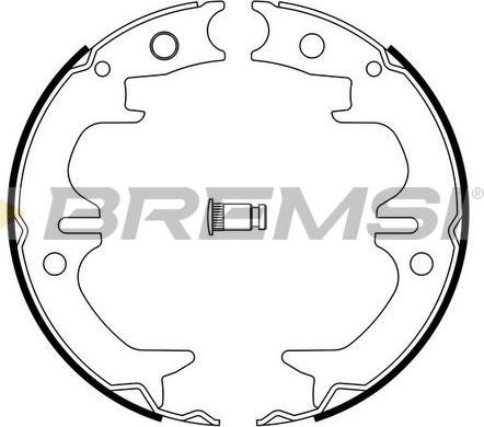 Bremsi GF0962 - Jeu de mâchoires de frein, frein de stationnement cwaw.fr