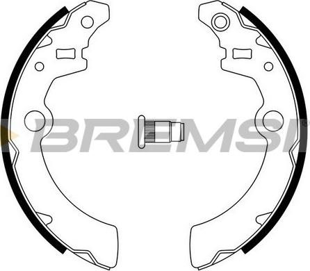 Bremsi GF0918 - Jeu de mâchoires de frein cwaw.fr