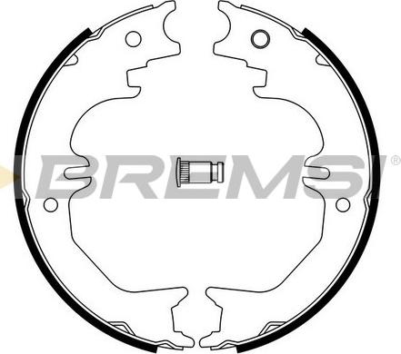 Bremsi GF0982 - Jeu de mâchoires de frein, frein de stationnement cwaw.fr