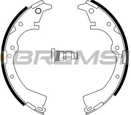 Bremsi GF0938 - Jeu de mâchoires de frein cwaw.fr