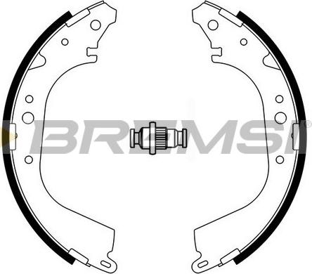 Bremsi GF0937A - Jeu de mâchoires de frein cwaw.fr