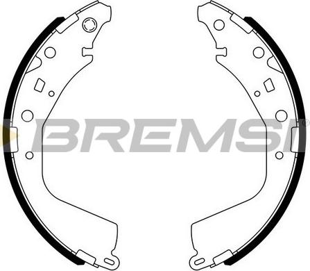 Bremsi GF0975 - Jeu de mâchoires de frein cwaw.fr