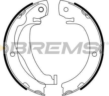 Bremsi GF0977 - Jeu de mâchoires de frein, frein de stationnement cwaw.fr