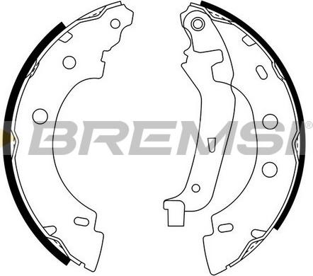 Bremsi GF0400 - Jeu de mâchoires de frein cwaw.fr