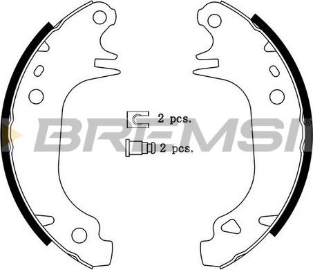 Bremsi GF0414 - Jeu de mâchoires de frein cwaw.fr