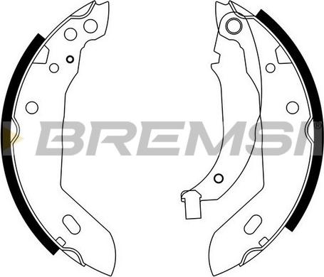 Bremsi GF0411 - Jeu de mâchoires de frein cwaw.fr