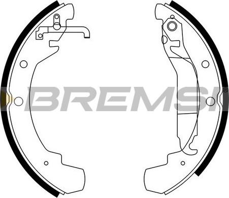 Bremsi GF0548 - Jeu de mâchoires de frein cwaw.fr