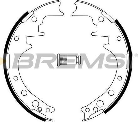 Bremsi GF0554 - Jeu de mâchoires de frein cwaw.fr