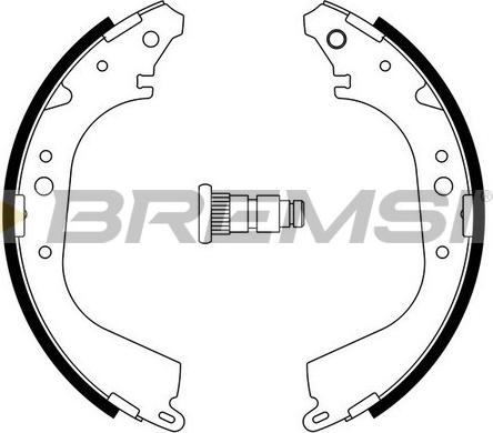 Bremsi GF0555A - Jeu de mâchoires de frein cwaw.fr