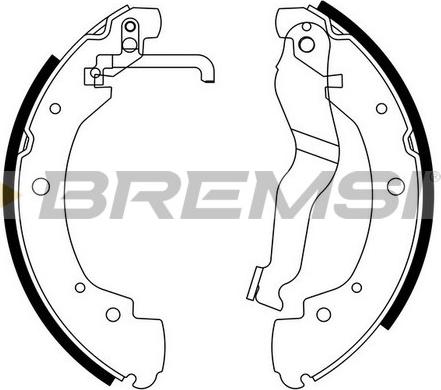 Bremsi GF0557 - Jeu de mâchoires de frein cwaw.fr