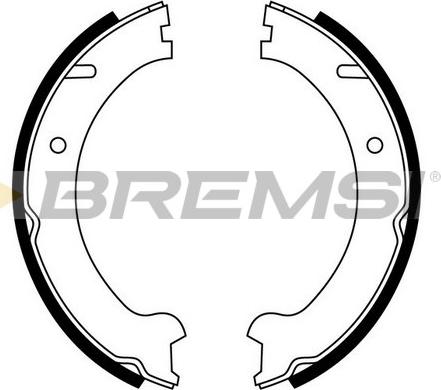 Bremsi GF0607 - Jeu de mâchoires de frein, frein de stationnement cwaw.fr