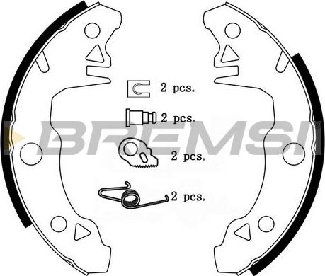 Bremsi GF0097 - Jeu de mâchoires de frein cwaw.fr