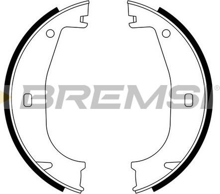 Bremsi GF0078 - Jeu de mâchoires de frein, frein de stationnement cwaw.fr