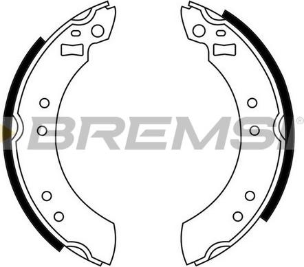 Bremsi GF0199 - Jeu de mâchoires de frein cwaw.fr