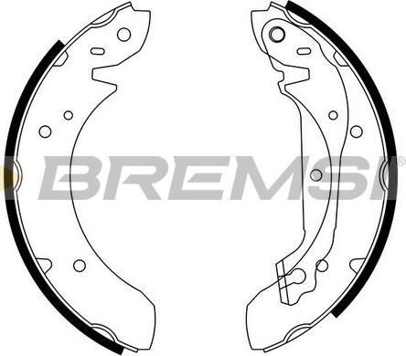 Bremsi GF0195 - Jeu de mâchoires de frein cwaw.fr