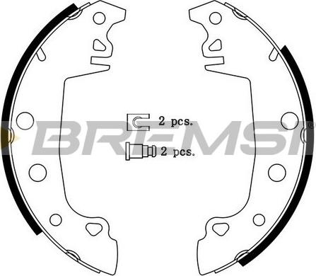 Bremsi GF0149 - Jeu de mâchoires de frein cwaw.fr