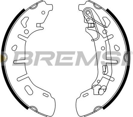 Bremsi GF0148 - Jeu de mâchoires de frein cwaw.fr